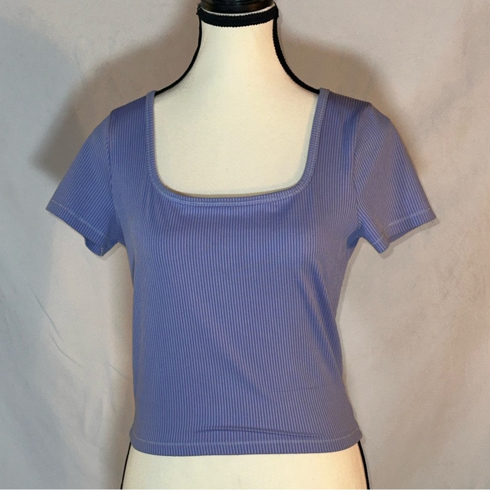 Hollister • Baby Tee Crop • Lilac Must-Have Collection • Size Medium
